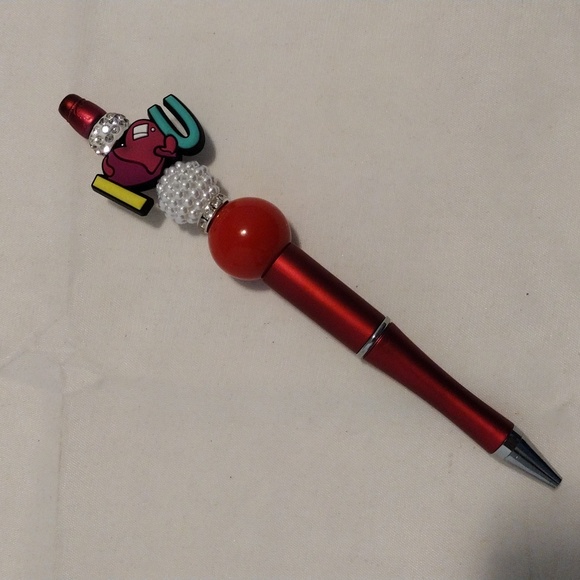 Handcrafted Other - Red Decorative Pen